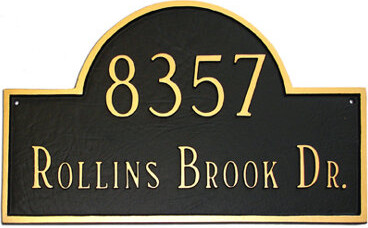 Montague Metal Products Inc. Classic 2-Line Wall Address Plaque