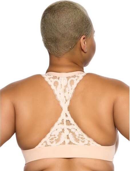 Paramour by Felina Women's Body Soft Back Smoothing T-Shirt Bra (Rose Tan,  32G)
