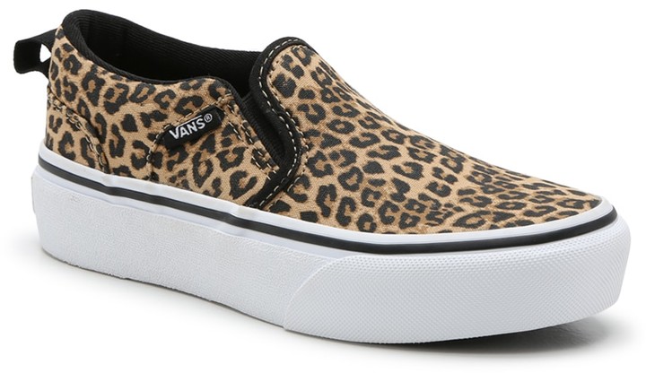 Vans Asher Platform Slip-On Sneaker - Kids' - ShopStyle Girls' Shoes