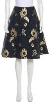Thumbnail for your product : Alexander McQueen Brocade A-Line Skirt