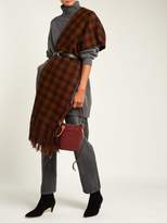 Thumbnail for your product : Isabel Marant Carlyna Check Cashmere Scarf - Womens - Brown