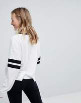 Thumbnail for your product : Hollister Sporty Top With Sleeve Tipping