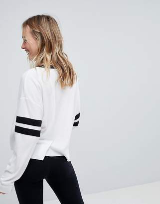 Hollister Sporty Top With Sleeve Tipping