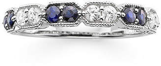 I Said Yes 1/CT. T.W. Diamond and Lab-Created Blue Sapphire Wedding Band No Color Family
