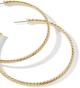 Thumbnail for your product : David Yurman 18kt Yellow Gold Cable Hoop Earrings
