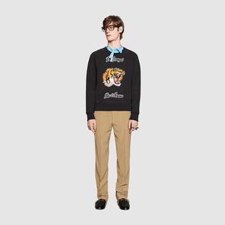Gucci Cotton sweatshirt with tiger