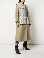 Thumbnail for your product : Proenza Schouler Belted Trench with Denim Vest Coat