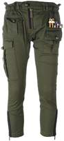 Thumbnail for your product : DSQUARED2 'Golden Arrow' cropped military trousers