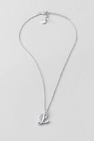 Thumbnail for your product : Lands' End Women's Silver Initial Necklace