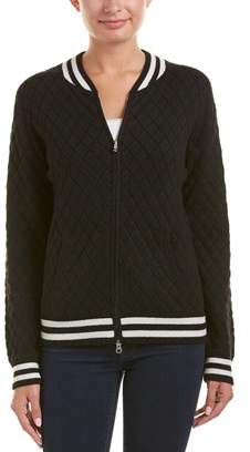 Autumn Cashmere Quilted Cashmere & Wool-blend Bomber Jacket.