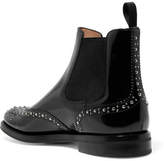 Thumbnail for your product : Church's Ketsby Met Studded Glossed-leather Chelsea Boots - Black