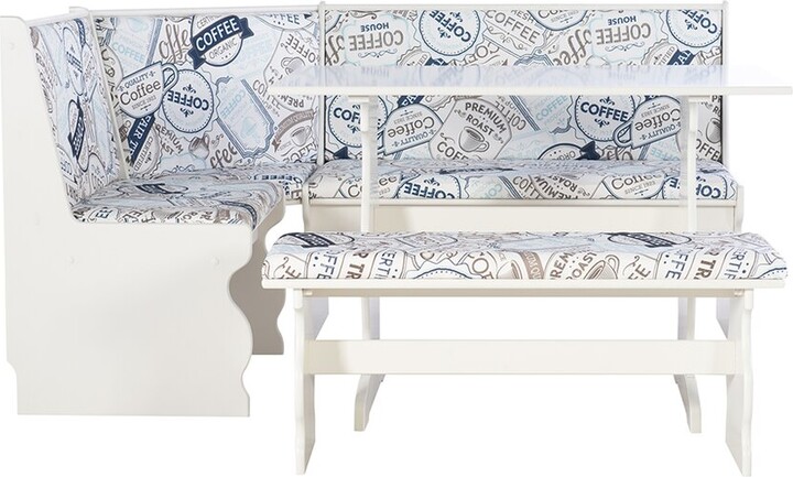 Linon Sierra Corner Nook, Table & Bench