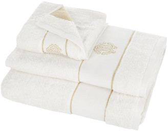 Roberto Cavalli Gold Towel - Ivory - Hand Towel