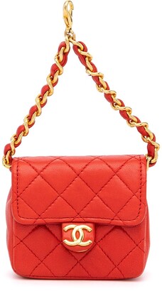  Chanel, Pre-Loved Red Quilted Lambskin Classic Square Flap  Mini, Red : Luxury Stores