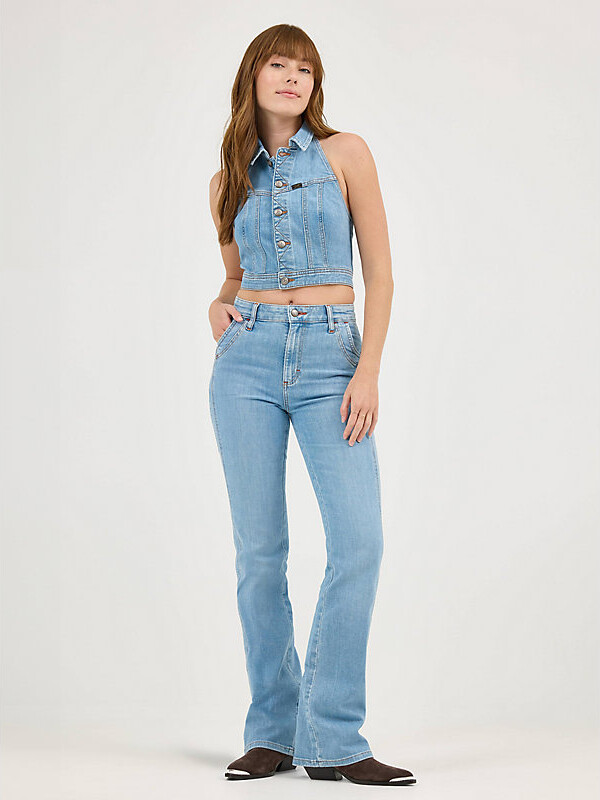 Lee Womens High Rise Double Side Seam Bootcut Jeans