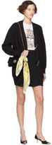 Thumbnail for your product : Versace Black Wool Safety Pin Cardigan