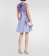 Thumbnail for your product : Oscar de la Renta Floral jacquard-knit minidress