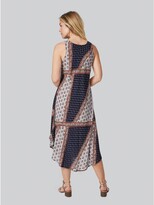 Thumbnail for your product : M&Co Izabel London Geo Print Sleeveless Sun Dress