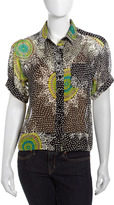 Thumbnail for your product : Nanette Lepore Floral Medallion Print Chiffon Top
