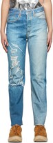 Thumbnail for your product : Doublet Blue Photo Print Jeans