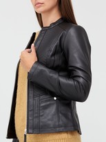 Thumbnail for your product : Very Pintuck PU Jacket - Black