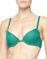 Thumbnail for your product : La Perla Lily Push-Up Bra, Emerald