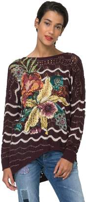 Desigual Women's Crochet Mar De Plata Sweater M UK 12