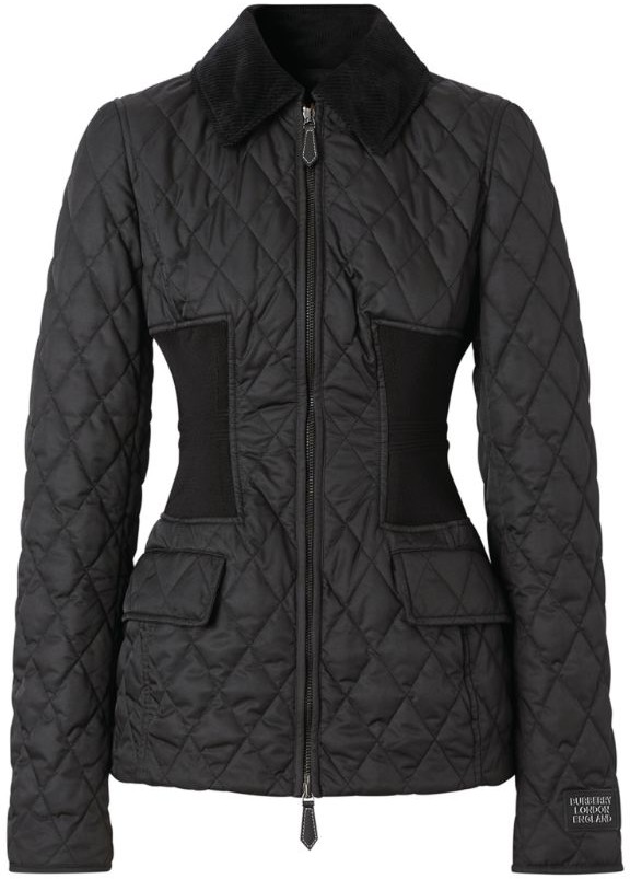 black quilted burberry jacket