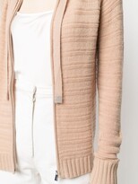 Thumbnail for your product : Max & Moi Ribbed-Knit Cashmere Hoodie