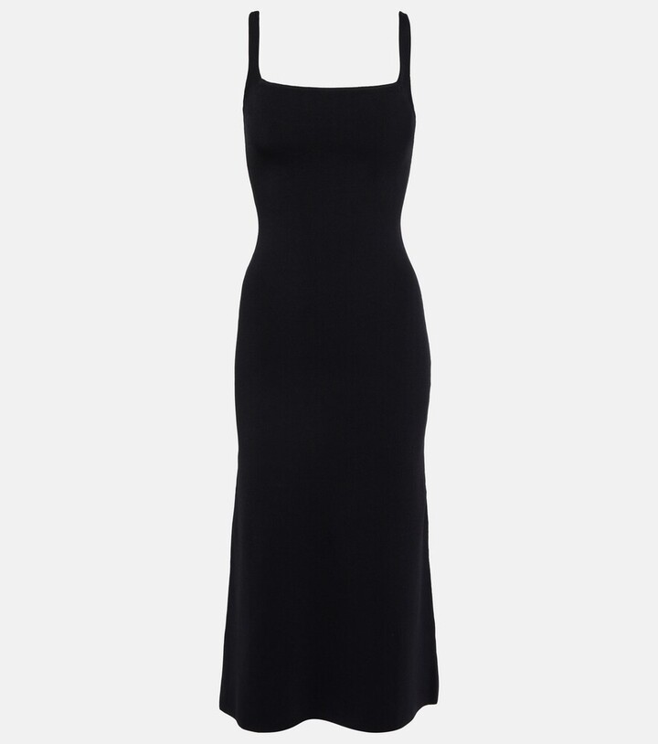 STAUD Paityn ribbed-knit midi dress