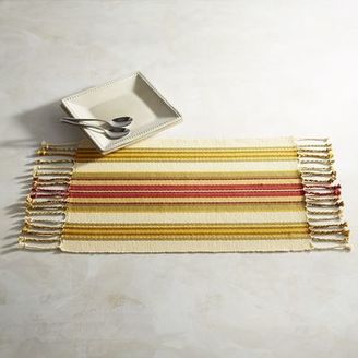Pier 1 Imports Spice Striped Placemat with Fringe