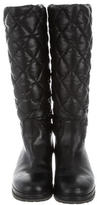 Thumbnail for your product : Moncler Quilted Knee-High Boots