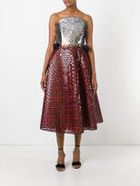 Thumbnail for your product : DELPOZO strapless sequin dress