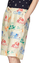 Thumbnail for your product : Gucci Off-White and Multicolor Linen Disney Edition Shorts