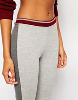 Thumbnail for your product : ASOS Rib Panel Leggings with Elasticated Waistband