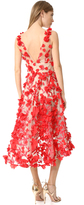Thumbnail for your product : Marchesa Notte Plunge High Low Cocktail Dress