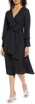 Thumbnail for your product : Halogen Long Sleeve Wrap Midi Dress