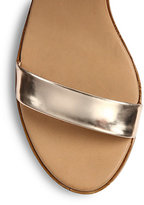 Thumbnail for your product : Kate Spade Metallic Leather Nice Wedge Sandals