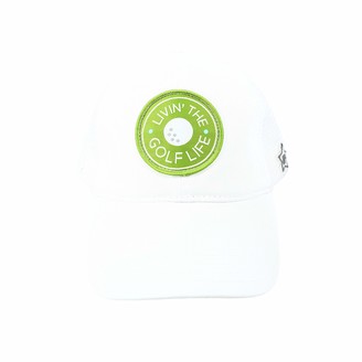 Pavilion Gift Company Livin' The Golf Life-White Unisex Adjustable Snapback Mesh Baseball Hat