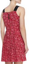 Thumbnail for your product : Marc by Marc Jacobs Cas Print-Jacquard V-Neck Dress