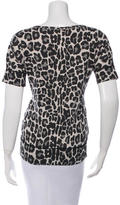 Thumbnail for your product : Bottega Veneta Short Sleeve Leopard Print Top w/ Tags
