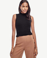 Thumbnail for your product : Ann Taylor Ribbed Mock Neck Sleeveless Sweater