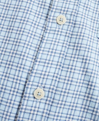 Brooks Brothers Checked Brushed Twill Sport Shirt