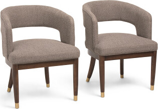 TJMAXX 2Pk 22X30 Sally Chenille Upholstered Dining Chairs, Polyester