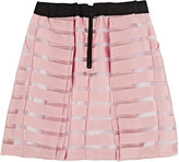 Thumbnail for your product : Milly SHADOW-STRIPED PLEATED ORGANZA SKIRT
