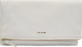 Thumbnail for your product : McQ White Grained Leather Folded Razor Clutch