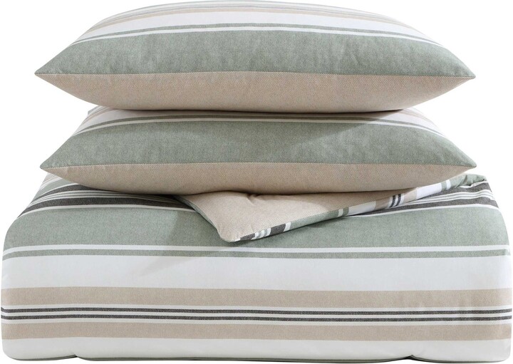Prospect Harbor Stripe Cotton Twin Comforter Set