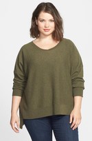 Thumbnail for your product : Eileen Fisher Cashmere Ballet Neck Top (Plus Size)