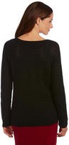 Thumbnail for your product : Gibson & Latimer Faux-Leather-Front Sweater