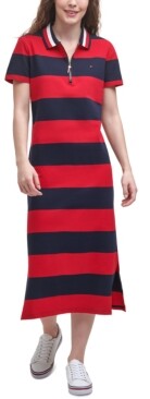 tommy hilfiger midi polo dress